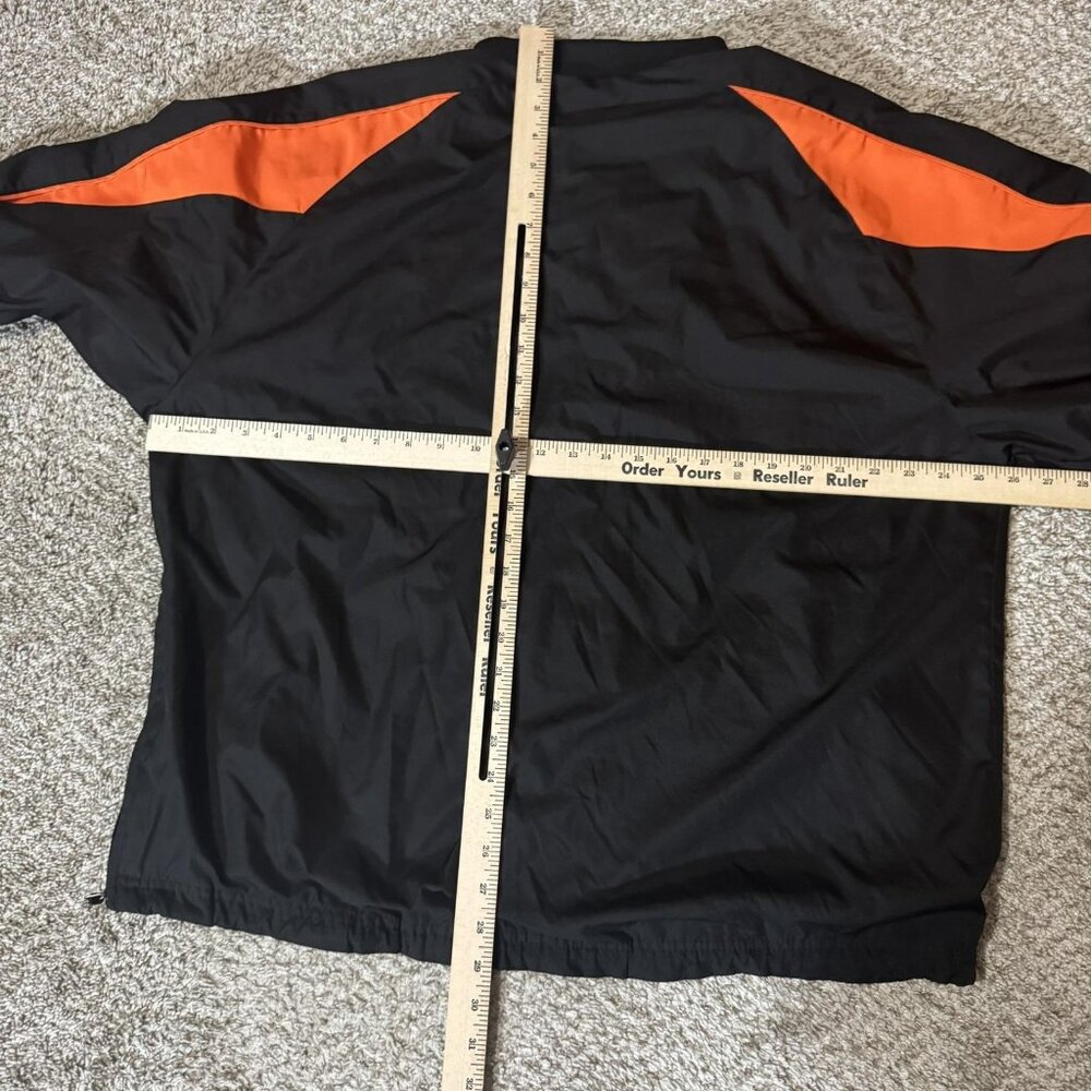 Mankato MoonDogs Jacket Mens Large Black Orange Baseball MILB Pullover Holloway - Picture 7 of 9